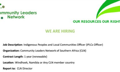 CLN logo and summary of job advert.