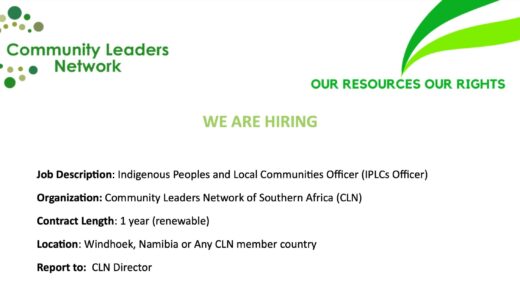 CLN logo and summary of job advert.