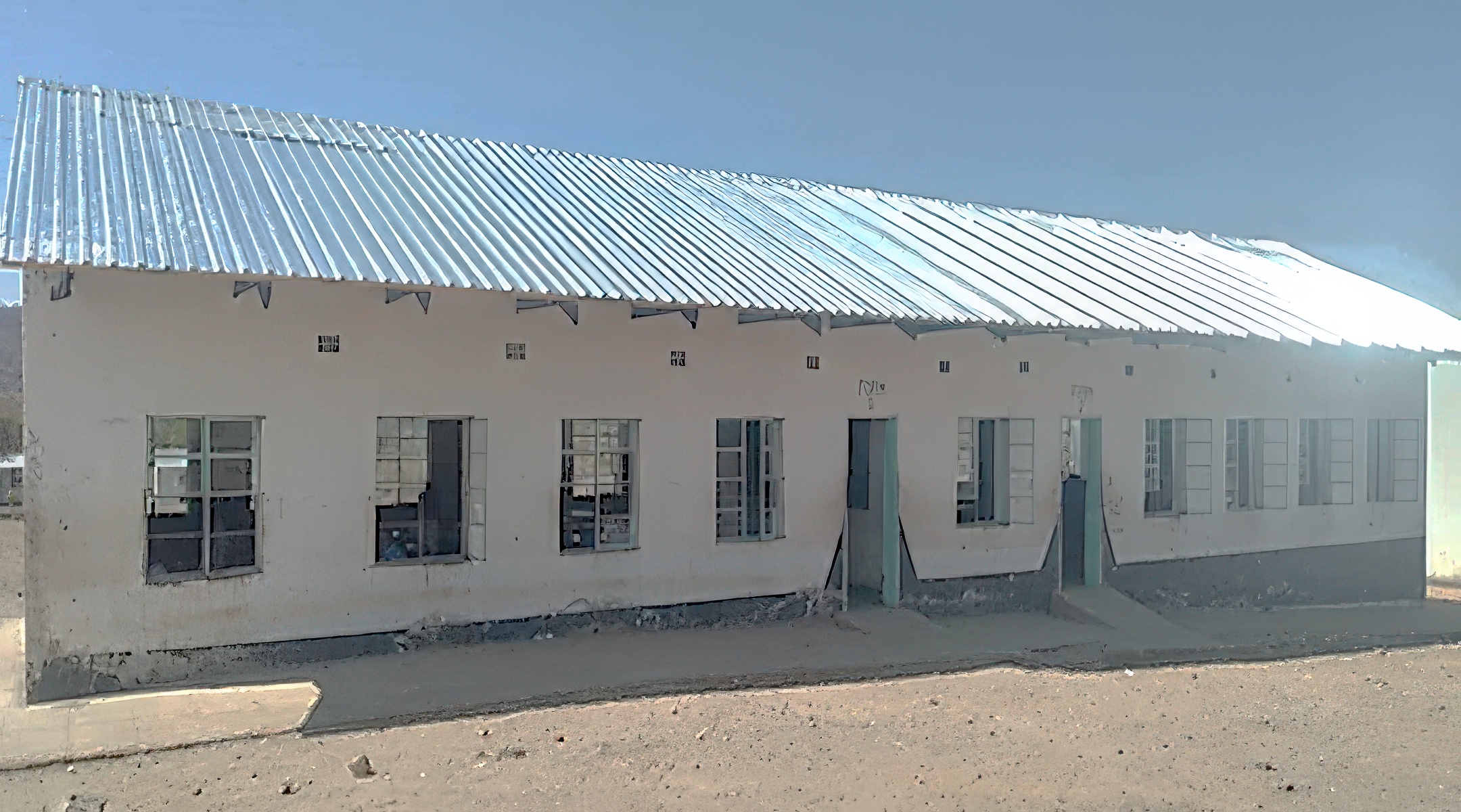 School building with brand new roof.
